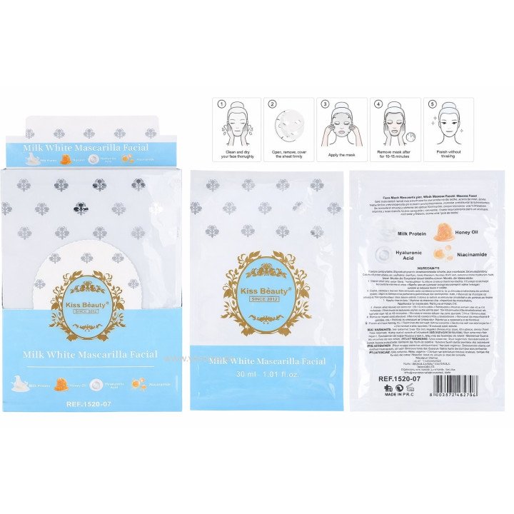 MILK WHITE MASCARILLA FACIAL 12/U K.BEAUTY