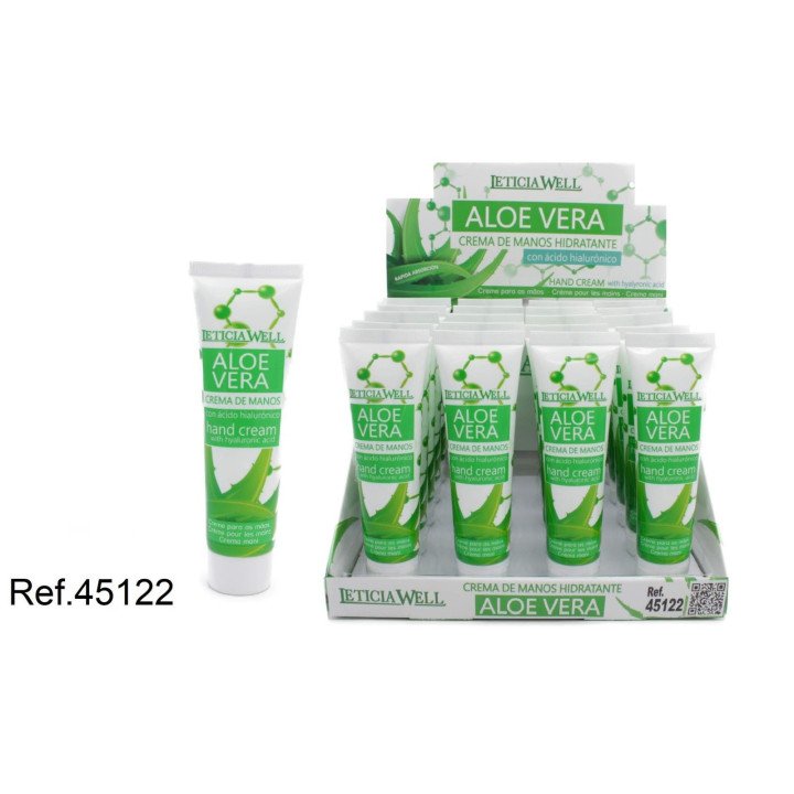 CREMA DE MANOS ALOE EN TUBO 20/U 45122
