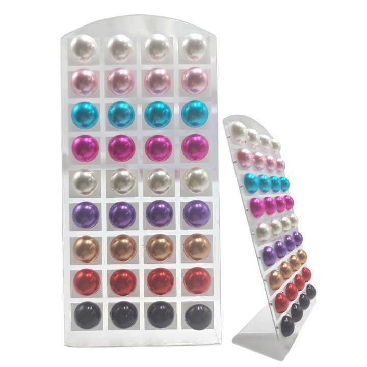 PENDIENTES M/PERLA/SURT 16MM 18/P MONS