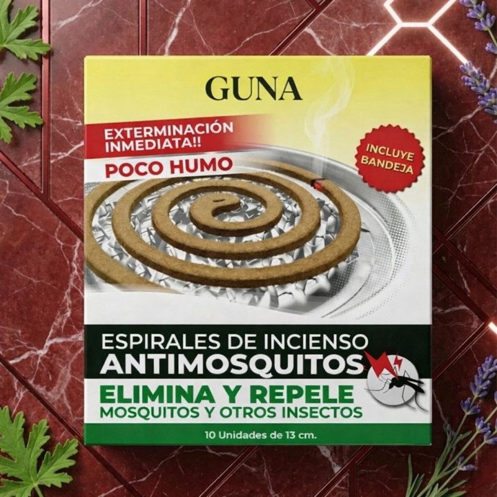 ESPIRALES ANTIMOSQUITOS GUNA 10X13CM