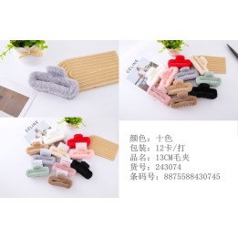 PINZA DE PELO PELUCHE 13CM 12/U 243074
