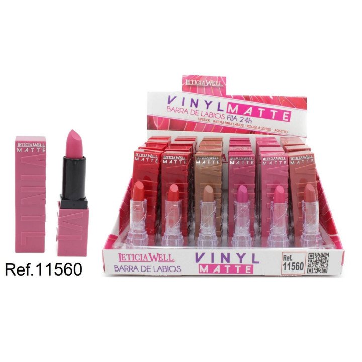 BARRA LABIOS VINYL MATTE 24H 24/U 11560