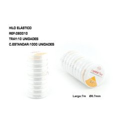 HILO ELASTICO 0.7MM 7M 10 ROLLO