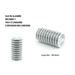 HILO ALAMBRE 0.38MM 20M 10 ROLLO