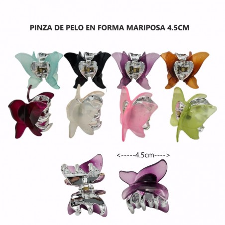 PINZA DE PELO 12/U MARIPOSA