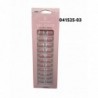 24 UÑAS POSTIZAS FRANCESA ROSA C/ADHESIVO 12/U 480/C