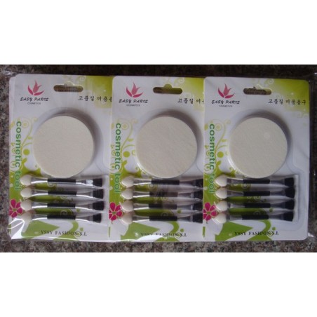 JGO.DE BORLA DE MAQUILLAR+APLICADOR 12/U