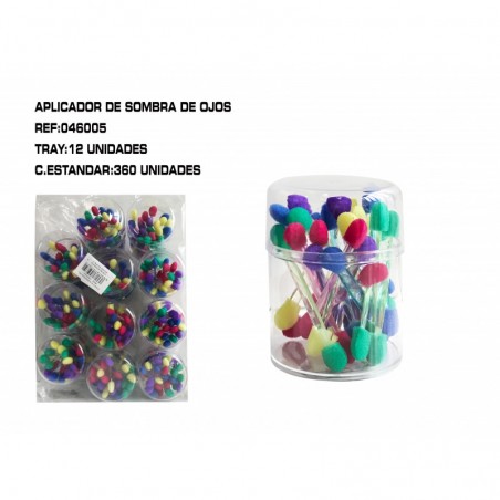APLICADOR DE SOMBRAS  EN COLOR 12/U