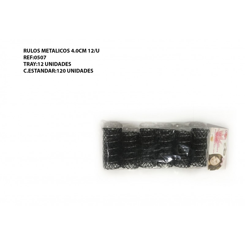 RULOS METALICOS 4.0CM 12/U