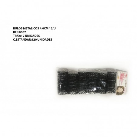 RULOS METALICOS 4.0CM 12/U