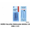 HORQUI. MOÑO FALLERA ONDULADA NEG. 10U 12/U 943-N HER.