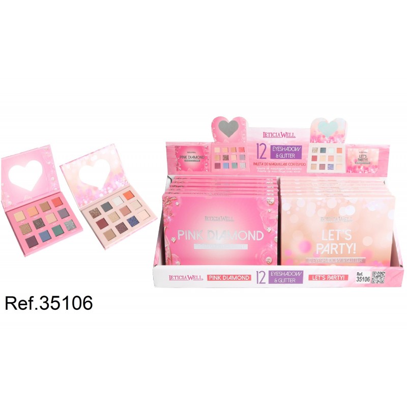 PALETA MAQ.12 COLORS ESPEJO 12/U 35106 LW