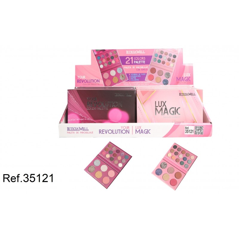 PALETA MAQ.DOBLE 21 COLORS 12/U 35121 LW