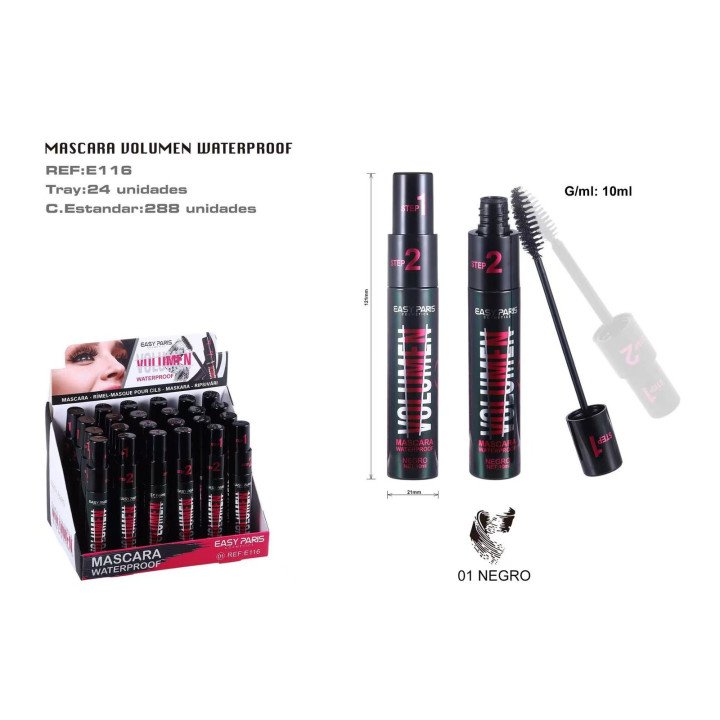 MASCARA VOLUMEN WATERPROOF 24/U