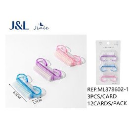 PACK3 CEPILLO DE UÑAS 6.5CM 12/U ML878602-1