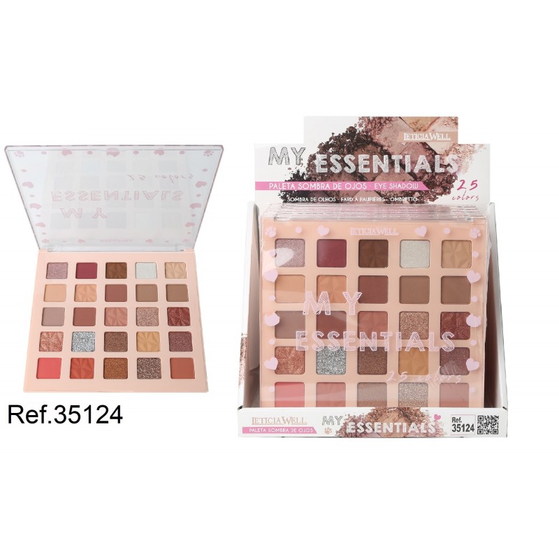 PALETA SOMBRAS 25 COLOR. 6/U 35124