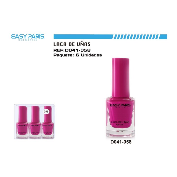 LACA DE UÑAS EASY PARIS 6/U
