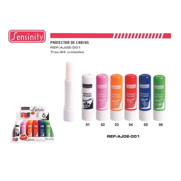 PROTECTOR LABIAL AROMA FRUTAS 24/U