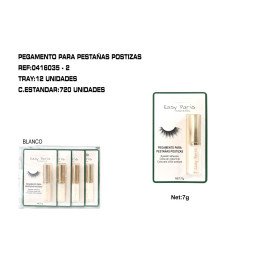 PEGAMENTO BLANC DE PESTAÑA POSTIZAS 12/C