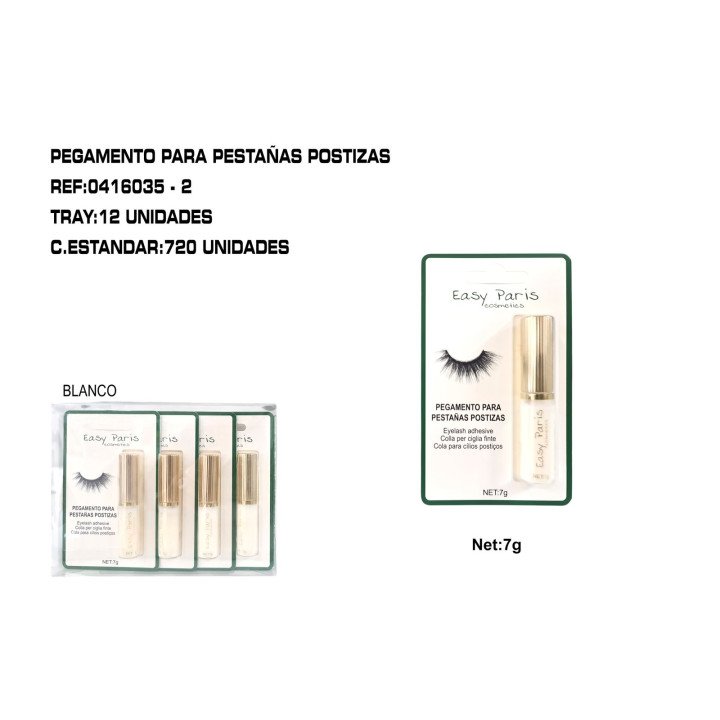 PEGAMENTO BLANC DE PESTAÑA POSTIZAS 12/C