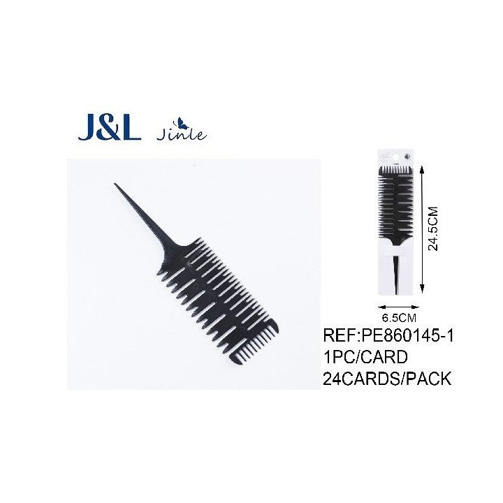 PEINE DE MECHAS 6.5X24.5CM 24/U PE860145-1