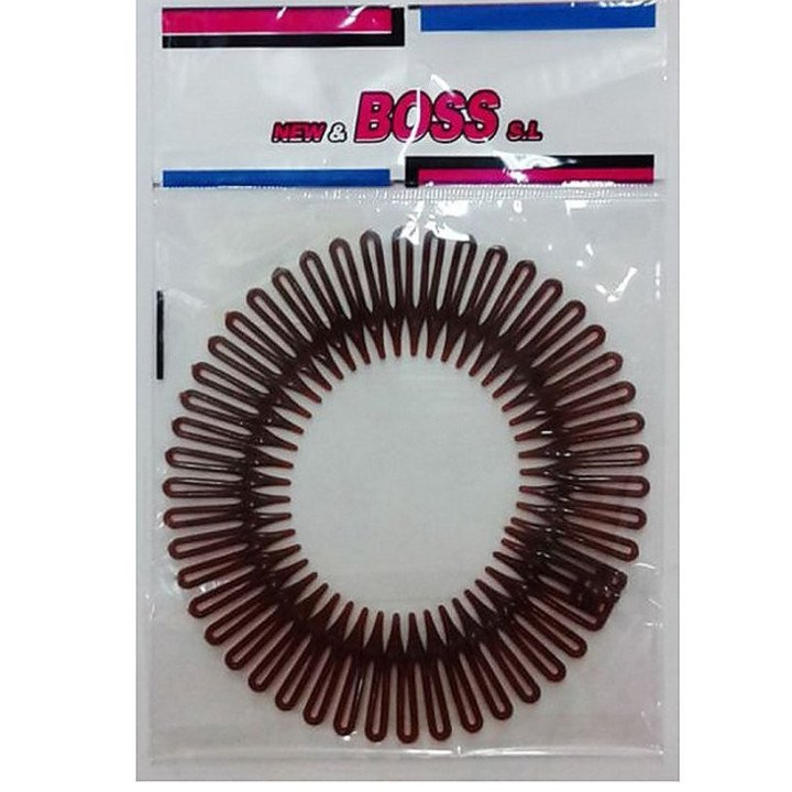 PEINETA ZIG ZAG MARRON 24/U N.B.
