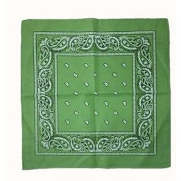 PAÑUELO 55x55 VERDE 12/U N.B