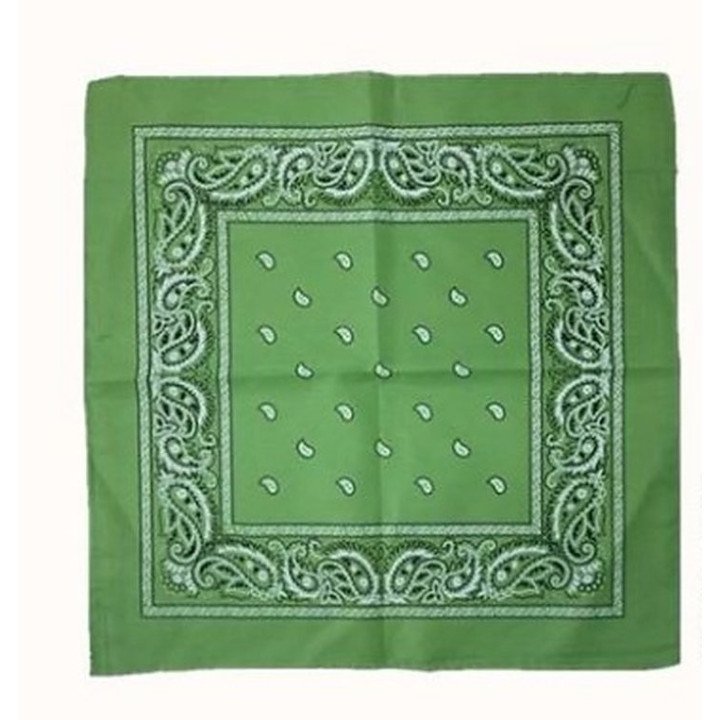 PAÑUELO 55x55 VERDE 12/U N.B