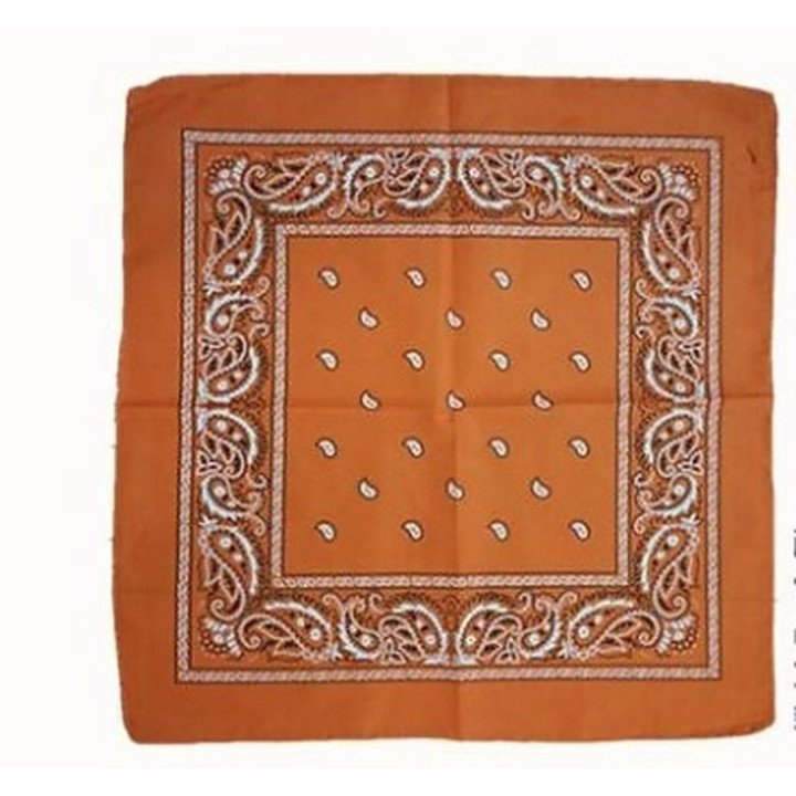 PAÑUELO 55x55 NARANJ.12/U N.B