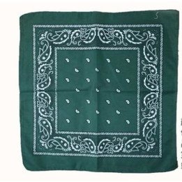 PAÑUELO 55x55 VERDE OSCUR.12/U .NB