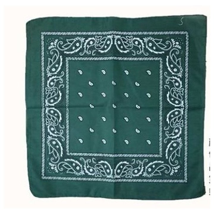 PAÑUELO 55x55 VERDE OSCUR.12/U .NB