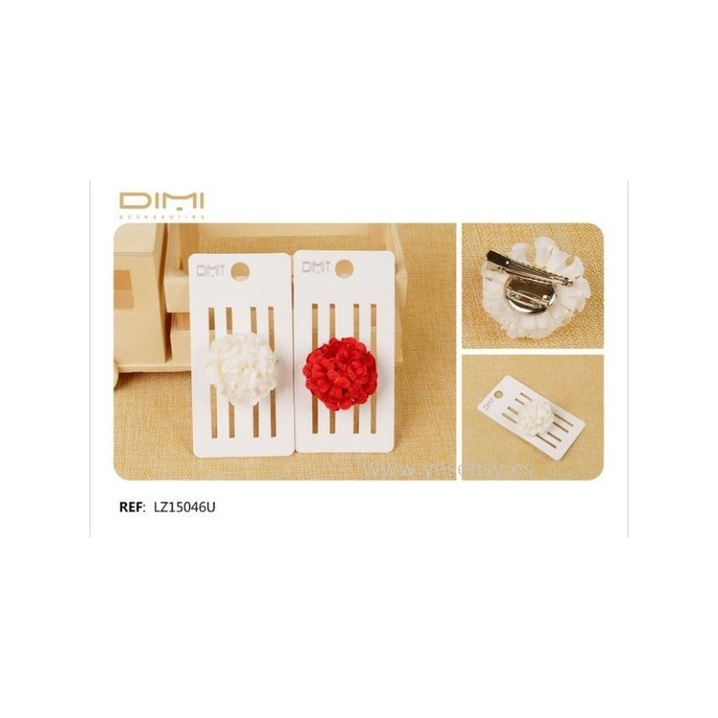FLOR BROCHE/PINZA. 12/U LZ15046U