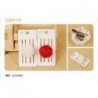 FLOR BROCHE/PINZA. 12/U LZ15046U