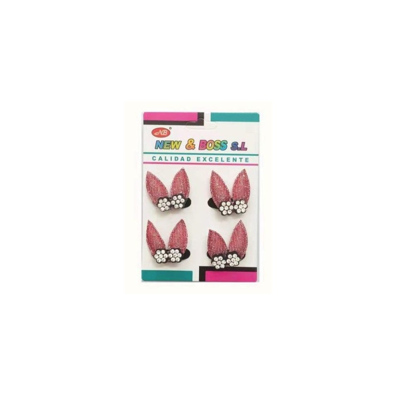 PACK4 PINZAS DE PELO 12/U