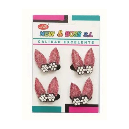 PACK4 PINZAS DE PELO 12/U