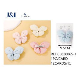 PINZA DE PELO LAZO NIÑAS 12/U 6.5CM CL828064-2