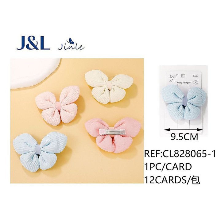 PINZA DE PELO LAZO NIÑAS 12/U 6.5CM CL828064-2