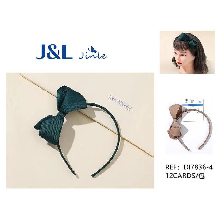 DIADEMAS LAZO AVERDE OSCURO 12/U DI7836-1