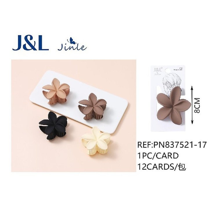 PINZA DE PELO FLOR 8CM 12/U PN837521-17