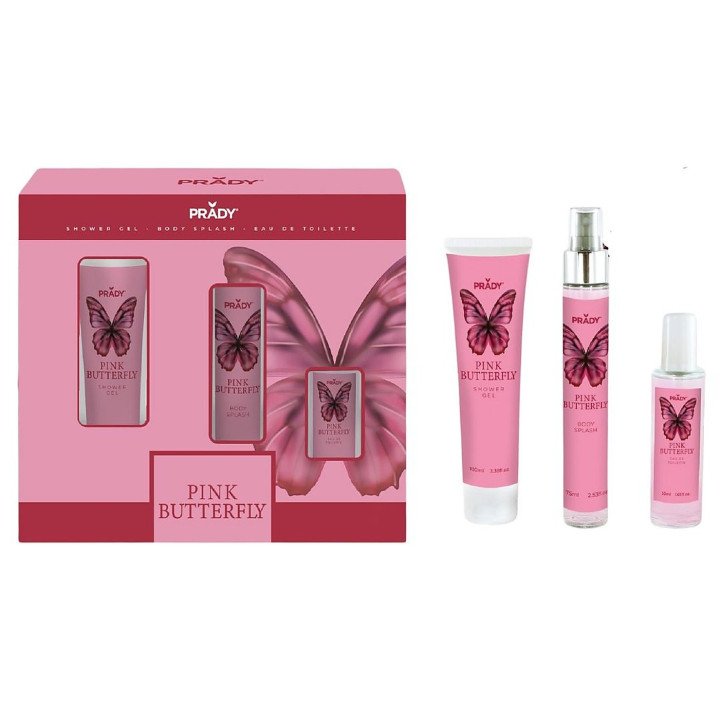 PACK BODY CARE PINK BUTTERFLY PRADY