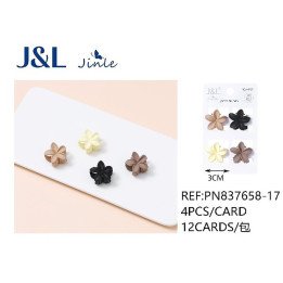 PACK4 PINZAS FLOR 3CM 12/U PN837658-17