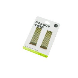 CLIP 6.5CM LARGO LISO RUBIO 24/U 1124-R