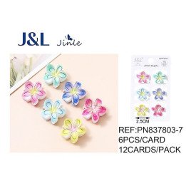 PACK6 MINI PINZA FLOR 2.5CM 12/U PN837803-7