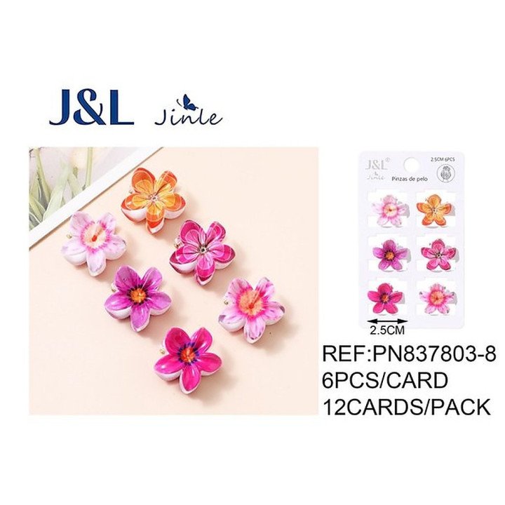 PACK6 MINI PINZA FLOR 2.5CM 12/U PN837803-8