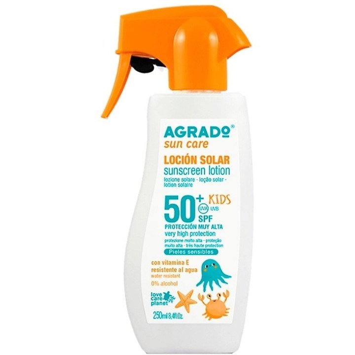 AGRADO SOLAR KIDS SPF50+ PIST. 250ML