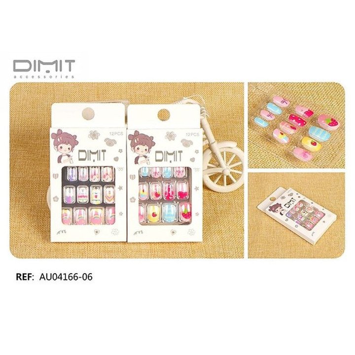 UÑAS POSTIZAS NIÑAS 12/U AU04166-06