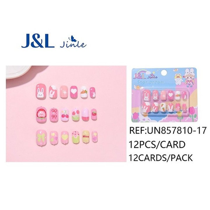 UÑAS POSTIZAS NIÑAS 12/U UN857810-17