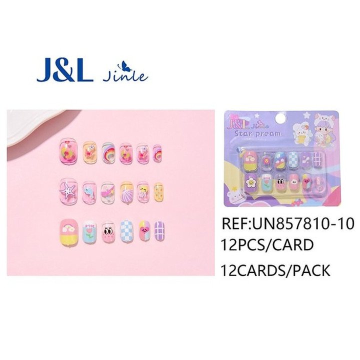 UÑAS POSTIZAS NIÑAS 12/U UN857810-10