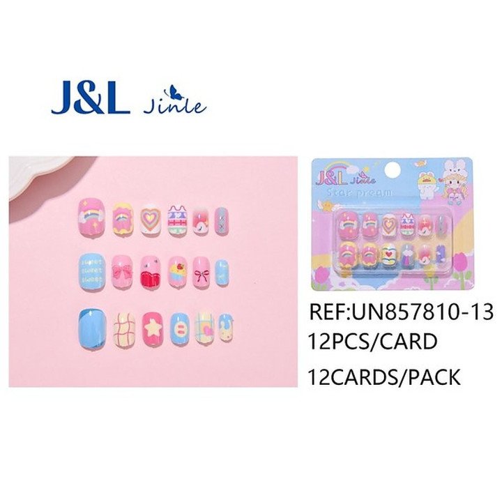 UÑAS POSTIZAS NIÑAS 12/U UN857810-13
