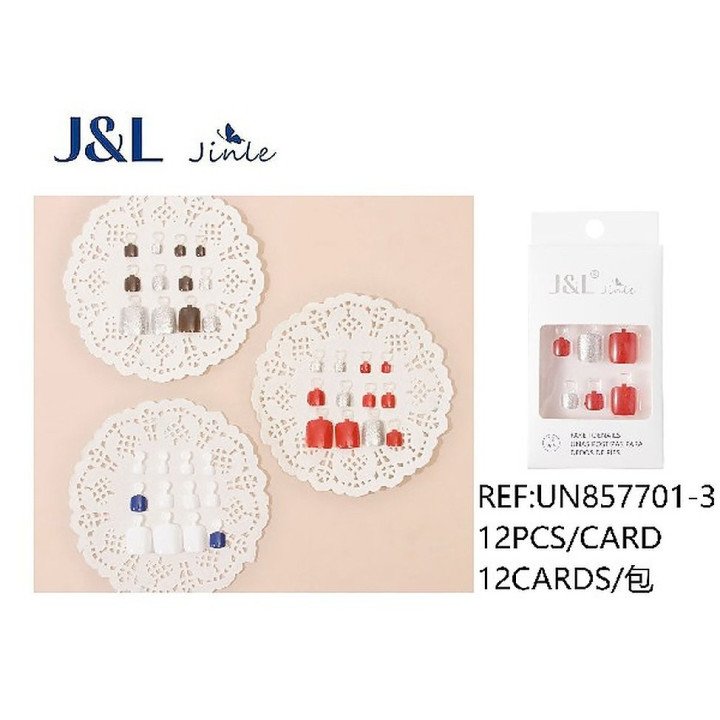 UÑAS POSTIZAS PIES 12/U UN857701-3